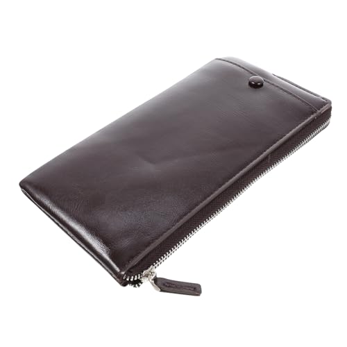 BESPORTBLE Lange Herren-geldbörse Aus Glatter Materialien Robuste Reisetasche Für Männer Mit Reißverschlüssen Großzügige Kapazität Für Karten Bargeld Und Ausweise Lässiges Design Für Büro Und von BESPORTBLE