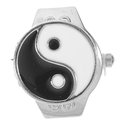 BESPORTBLE 1Stück Metallfingeruhr Im Modernen Tri Grams Design Ringuhr Für Damen Herren Casual Präzise Uhr Mit Verstellbarem Ring Als Modisches Accessoire BESPORTBLE 1Stück Metallfingeruhr Im Modernen Tri Grams Design Ringuhr Für Damen Herren Casual Präzise Uhr Mit Verstellbarem Ring Als Modisches Accessoire von BESPORTBLE