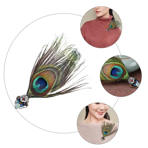 BESPORTBLE 1Stück Pfauenfeder Brosche Feinem Material Stilvolle Anstecknadel Für Besondere Anlässe Perfektes Für Frauen BESPORTBLE 1Stück Pfauenfeder Brosche Feinem Material Stilvolle Anstecknadel Für Besondere Anlässe Perfektes Für Frauen von BESPORTBLE