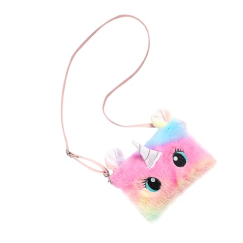 BESPORTBLE 1Stück Plüschaufbewahrungstasche für Schultertasche Farbenfrohe Umhängetasche mit Verstellbarem Riemen für Partys Ausflüge Robustes Material Leicht Tragbar von BESPORTBLE