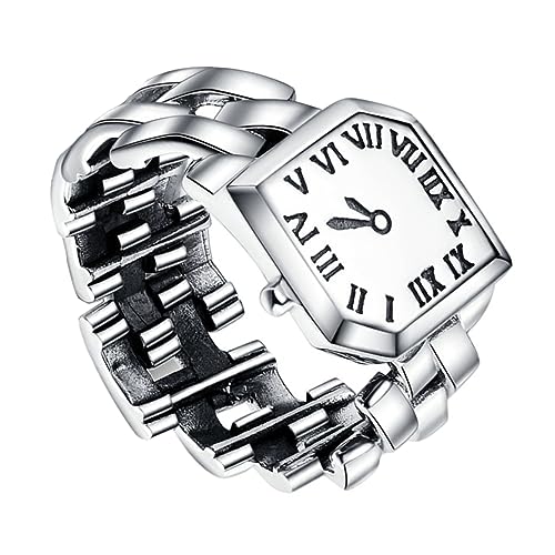 BESPORTBLE 1Stück Sterling Ring Uhr Für Damen Verstellbare Armbanduhr Im Ringdesign Modisches Für Eleganter Praktischer Zeitmesser BESPORTBLE 1Stück Sterling Ring Uhr Für Damen Verstellbare Armbanduhr Im Ringdesign Modisches Für Eleganter Praktischer Zeitmesser von BESPORTBLE