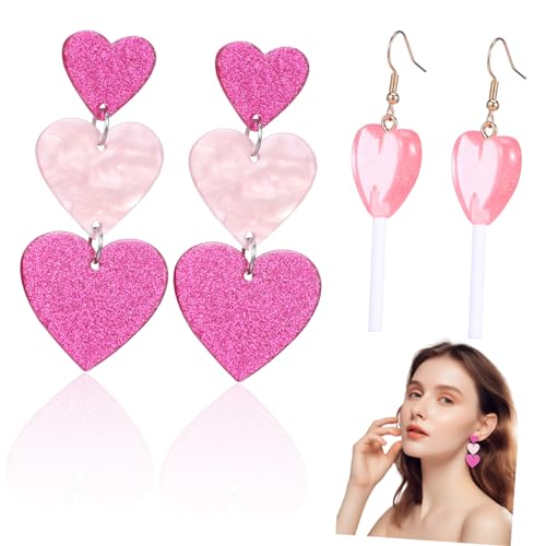 BESPORTBLE 2 Paar Liebesohrringe Tropfenperlen Goldene Herzohrringe Baumelnde Valentinstags Herzohrringe Rosa Baumelnde Damen Herzohrringe Geformte Mädchenohrringe Liebesherz BESPORTBLE 2 Paar Liebesohrringe Tropfenperlen Goldene Herzohrringe Baumelnde Valentinstags Herzohrringe Rosa Baumelnde Damen Herzohrringe Geformte Mädchenohrringe Liebesherz von BESPORTBLE