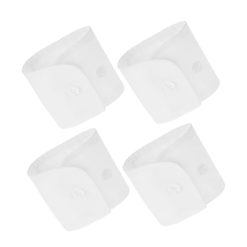 BESPORTBLE 2paare Abnehmbare Falsche Ärmelmanschetten Für Damen Mantel Verzierte Accessoires Für Anzug Weiße Falsche Manschetten Handgelenk Elastische Ärmelmanschette von BESPORTBLE
