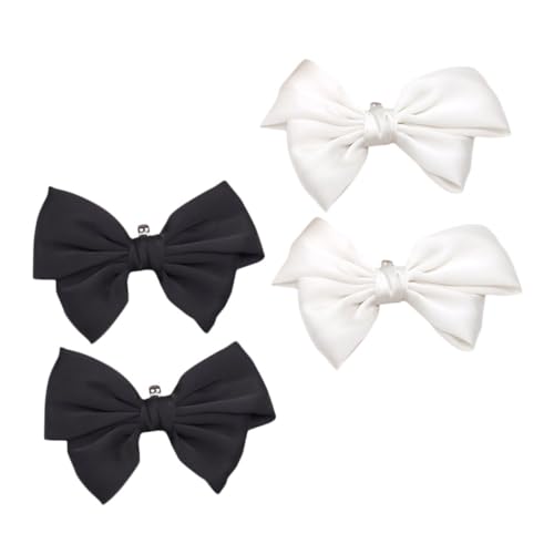 BESPORTBLE 2 Paare Abnehmbare Schleifen Schuhclips Schleifen Designs Schwarz und Weiß Vielseitige Schuhaccessoires für High Heels und Flache Schuhe Einfache Befestigung für Damen von BESPORTBLE