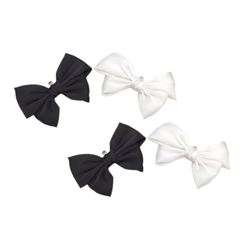 BESPORTBLE 2 Paare Abnehmbare Schleifen schuhclips Schwarz und Creme Polyester Bowknot Dekoration für Damen High Heels Flats Sandalen Stilvolle Schuh accessoires zur Schnellen von BESPORTBLE