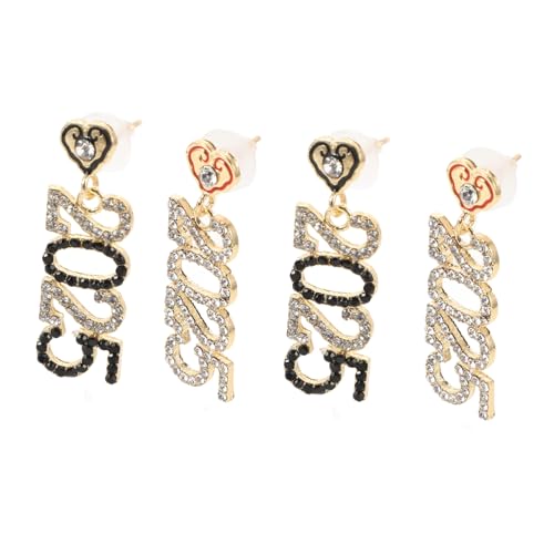 BESPORTBLE 2 Paare Dekorative Ohrringe Damen Ohrhänger mit Strass Rot Schwarz Modisch für Party und Alltag BESPORTBLE 2 Paare Dekorative Ohrringe Damen Ohrhänger mit Strass Rot Schwarz Modisch für Party und Alltag von BESPORTBLE