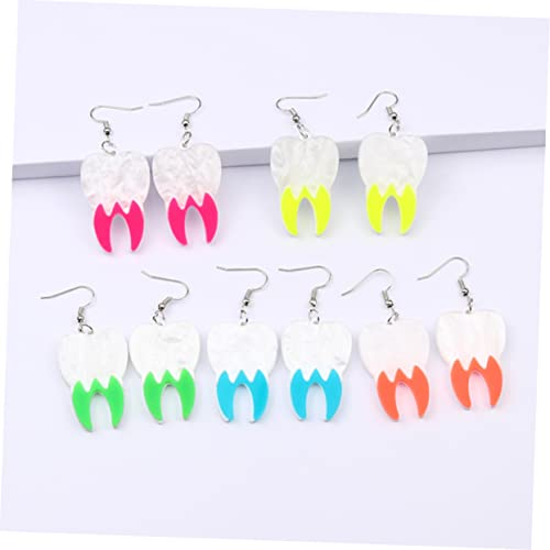 BESPORTBLE 2 Paare Exaggerierte Halloween Zähne Ohrringe Lustiger Modeschmuck Partyaccessoire Damen Schmuck für Kostümpartys und Alltag von BESPORTBLE