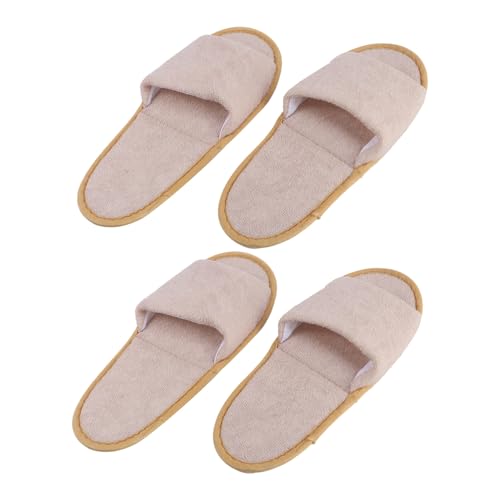 BESPORTBLE 2 Paare Faltbare Hotelslipper Unisex Rutschfeste Leichte Hausschuhe aus Weichem Portable Reise slipper für Damen und Herren Bequeme Fußentlastung für Zuhause und Unterwegs von BESPORTBLE