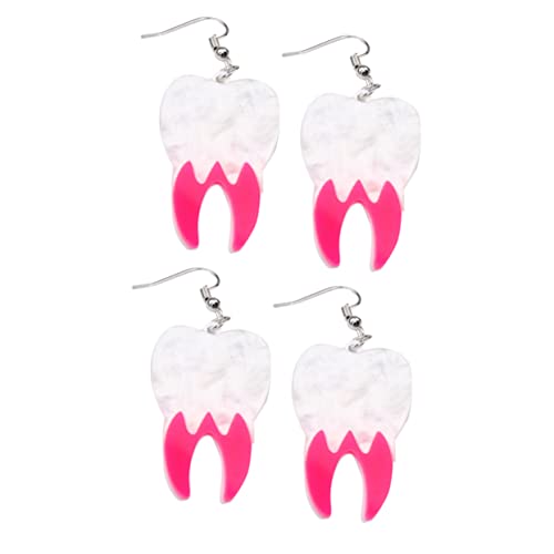 BESPORTBLE 2 Paare Halloween Ohrringe Damen Zähne Schmuck Statement Goth Ohrhänger Punk Stil Lustige Party Accessoires Rosa BESPORTBLE 2 Paare Halloween Ohrringe Damen Zähne Schmuck Statement Goth Ohrhänger Punk Stil Lustige Party Accessoires Rosa von BESPORTBLE