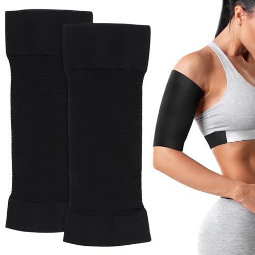 BESPORTBLE 2 Paare Kompression Arm Shaper Arm Ärmel Armlinge Lymphödem Armwärmer Schwarz Armstulpen Elastische Armstrumpf für Damen Mädchen Oberarm Gewichtsverlust von BESPORTBLE