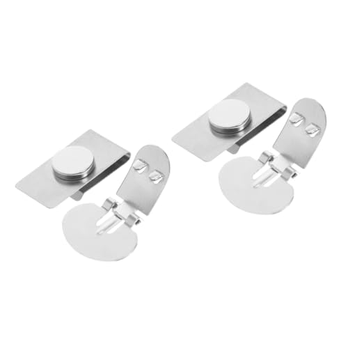 BESPORTBLE 2 Paare Magnetische Krawattenklammer für Herren und Damen Unsichtbarer Tie Fastener mit Haftkraft Vielseitig Einsetzbar für Verschiedene Krawattenarten Silber von BESPORTBLE