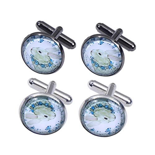 BESPORTBLE 2 Paare Manschettenknöpfe für Hemden mens jewellery Herrenhemd Manschettenknöpfe Mode Manschettenknöpfe Hochwertige Manschettenknöpfe Kaninchen-Manschettenknöpfe Manschettenlinks von BESPORTBLE