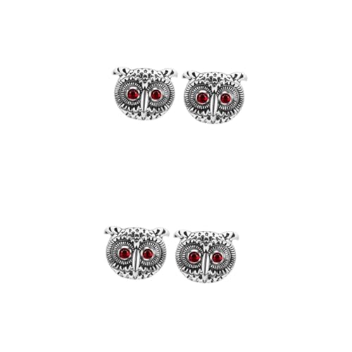 BESPORTBLE 2 Paare Manschettenknöpfe für Herren Kreative Katzenkopf Design Langlebig Elegant Anzüge Formelle Anlässe Teiliges für Hochzeiten Business Events von BESPORTBLE
