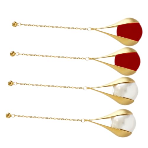 BESPORTBLE 2 Paare Ohrringe mit Perlenquasten Sterling baumeln Ohrentropfen Ohrschmuck rot BESPORTBLE 2 Paare Ohrringe mit Perlenquasten Sterling baumeln Ohrentropfen Ohrschmuck rot von BESPORTBLE