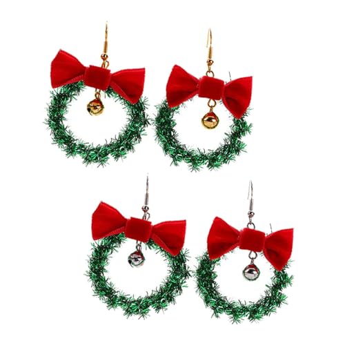 BESPORTBLE 2 Paare Weihnachtsohrringe Damen Kreative Schleifen Glocken Ohrhänger Bunte Weihnachtsgirlanden Schmuck Festliche Ohrdekorationen für Party BESPORTBLE 2 Paare Weihnachtsohrringe Damen Kreative Schleifen Glocken Ohrhänger Bunte Weihnachtsgirlanden Schmuck Festliche Ohrdekorationen für Party von BESPORTBLE