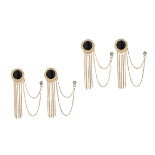 BESPORTBLE 2 Sätze Anstecknadel Für Herren Mit Quasten Stilvolle Brosche Für Anzüge Persönliches Schmuckzubehör Für Besondere Anlässe Alltagsmode 2 Stücke * 2 von BESPORTBLE