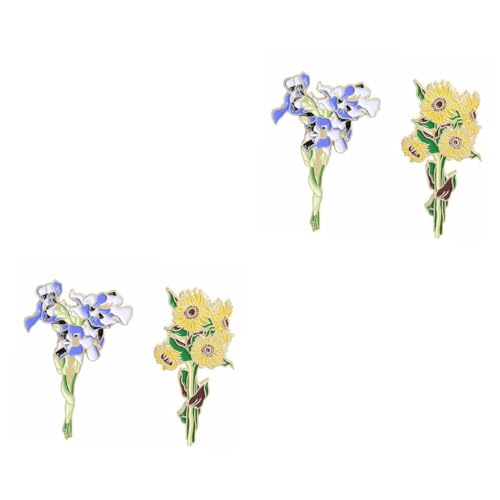 BESPORTBLE 2 Sätze Blumenbrosche Dekorative Broschen Kleidung Hochzeiten Partys Vielseitig Einsetzbar Schmuck Für Taschen Pullover 2 Stück * 2 von BESPORTBLE