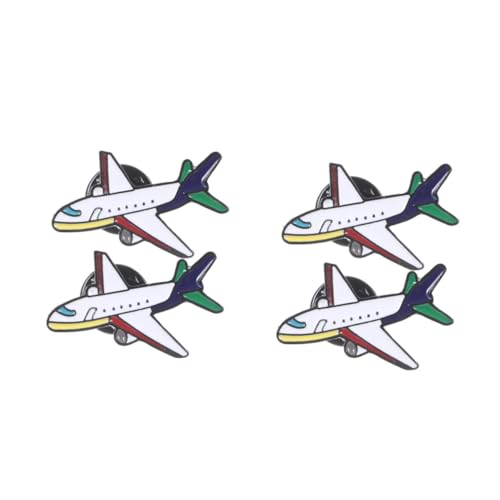BESPORTBLE 2 Sätze Cartoon Flugzeug Brosche Legierung Einzigartige Anstecknadeln Für Damen Herren Für Kleidung Accessoires Besondere Anlässe Geschenkidee 2 Stücke * 2 von BESPORTBLE