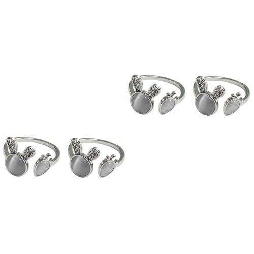 BESPORTBLE 2 Sätze Damenring Mit Karotten Hasenmotiv Minimalistischer Offener Finger Schmuck Hochwertigem Leicht Langlebig Für Täglichen Gebrauch 2 Stück * 2 von BESPORTBLE