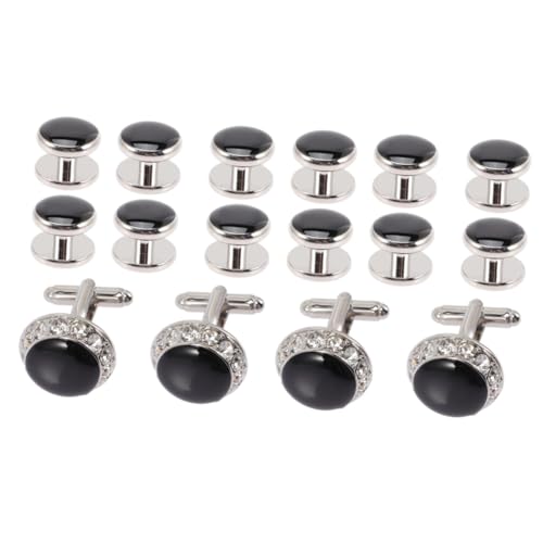 BESPORTBLE 2 Sätze Herren Manschettenknöpfe Stilvolle Accessoires Für Anzüge Für Hochzeiten Festliche Anlässe Elegantes Design Für Männer 8 Stücke * 2 von BESPORTBLE