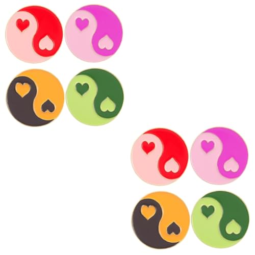 BESPORTBLE 2 Sätze Herz Broschen Für Damen Dekorative Pin Abzeichen Für Kleidung Taschen Accessoires Kreative Stilvolle Herzschmuckstücke Für Besondere Anlässe 4 Stücke * 2 von BESPORTBLE