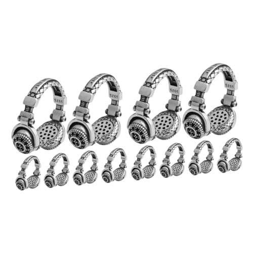 BESPORTBLE 2 Sätze Im Coolen Stil Geburtstagsring Ohrringe Verschlüsse Halskettenring Klappcreolen Kostümring Gold Headset-formring Herrenringe Mode Legierung Silver 6 Stück * 2 von BESPORTBLE