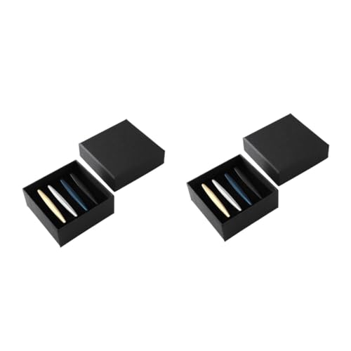 BESPORTBLE 2 Sätze Krawattenklammern Für Herren Business Necktie Clips Befestigung Für Meetings Besondere Anlässe 4 Stück * 2 von BESPORTBLE