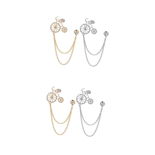 BESPORTBLE 2 Sätze Kreative Fahrrad Broschen Damen Brustnadeln Stilvolle Kettenbroschen Für Kleidung Taschen Jacken Hüte Elegantes Accessoire Zur Individuellen Gestaltung 2 Stück * 2 von BESPORTBLE