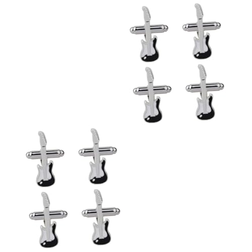 BESPORTBLE 2 Sätze Kreative Herren Manschettenknöpfe Gitarren Design Für Formelle Anlässe Wie Hochzeiten Elegantes Accessoire Für Männer 2 Paare * 2 von BESPORTBLE