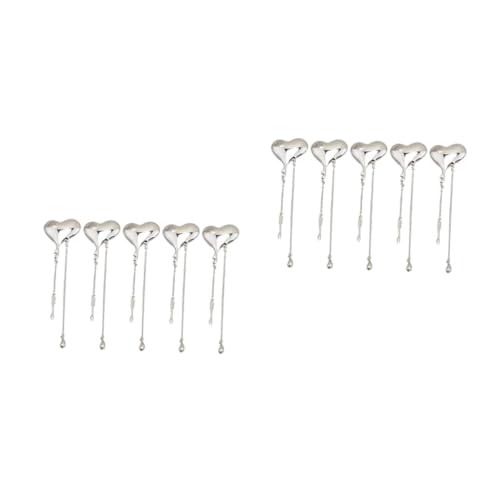 BESPORTBLE 2 Sätze Liebes Brosche Herr Korsage Anstecknadel Für Damenanzüge Damenanzug-corsage-schmuck Damenanzug-corsage-abzeichen Legierung Silver 5 Stück * 2 von BESPORTBLE