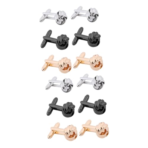 BESPORTBLE 2 Sätze Manschettenknöpfe Ärmel Hemd Smokingknöpfe Accessoire Für Herrenanzüge Kleidung Schmuck Manschettenlinks Herren-smoking-knöpfe Legierung 3 Paare * 2 von BESPORTBLE