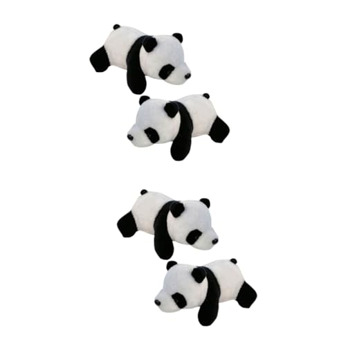 BESPORTBLE 2 Sätze Plüschbär Brosche Tier Brosche Kreative Aus Baumwolle Panda Förmige Weiß 2 Stück * 2 von BESPORTBLE