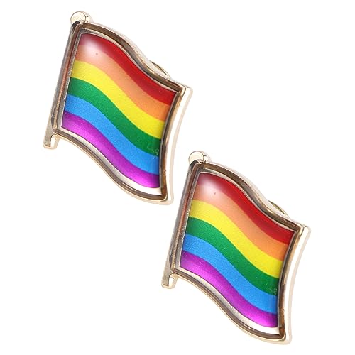 BESPORTBLE 2 Sätze Regenbogen Broschen Dekorative Lgbt Anstecknadeln Mit Kreativem Design Für Partys Oder Sicher 2 Stücke * 2 von BESPORTBLE