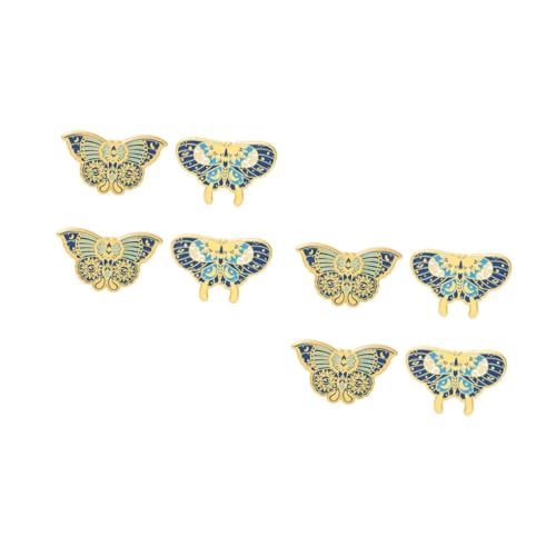 BESPORTBLE 2 Sätze Schmetterlingsbroschen Für Frauen Teiliges Eleganten Anstecknadeln Kreative Schmetterlingsform Dekoration Für Kleidung Taschen Hüte Schals Hochwertigem 4 Stück * 2 von BESPORTBLE