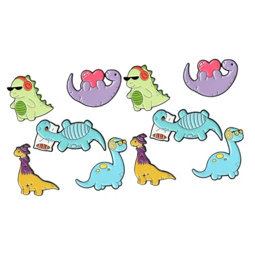BESPORTBLE 2 Sätze Teiliges Cartoon Broschen Tierdesign Anstecknadeln Für Kleidung Taschen Rucksäcke Niedliche Dekoration Für Erwachsene 5 Stück * 2 von BESPORTBLE