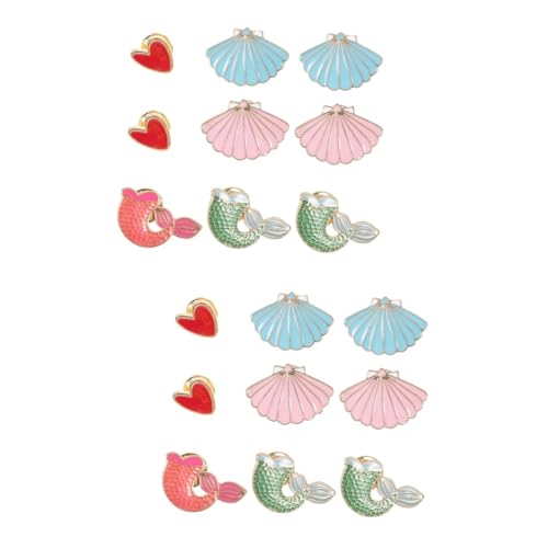 BESPORTBLE 2 Sätze Teiliges Cartoon Corsage Brosche Für Frauen Kreative Niedliche Anstecknadel Für Kleidung Hüte Accessoires Perfektes Für Verschiedene Anlässe 9 Stück * 2 von BESPORTBLE