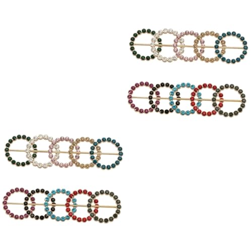 BESPORTBLE 2 Sätze Teiliges Dekorative Shirt Clips Multifunktionale Schal Clips Für Damen Gemischten Farben Elegantes Accessoire Für Kleidung Halstücher Tägliches Nutzungselement 10 Stück * 2 von BESPORTBLE