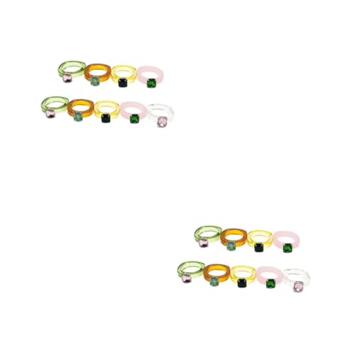 BESPORTBLE 2 Sätze Teiliges Farbenfrohe Acrylringe Mit Einzigartigem Edelstein Design Für Partys Festivals Alltägliche Outfits Stilvoller Schmuck Für Damen Herren 9 Stück * 2 BESPORTBLE 2 Sätze Teiliges Farbenfrohe Acrylringe Mit Einzigartigem Edelstein Design Für Partys Festivals Alltägliche Outfits Stilvoller Schmuck Für Damen Herren 9 Stück * 2 von BESPORTBLE