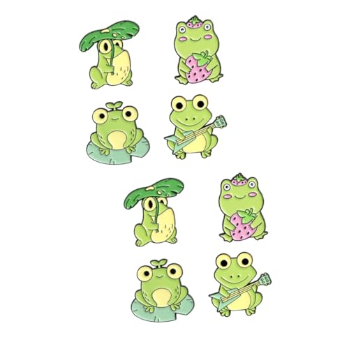 BESPORTBLE 2 Sätze Teiliges Niedliche Frosch Broschen Kreative Anstecknadeln Für Kleidung Vielseitige Accessoires Für Hüte Taschen Jacken Langlebig Gefertigt 4 Stück * 2 von BESPORTBLE