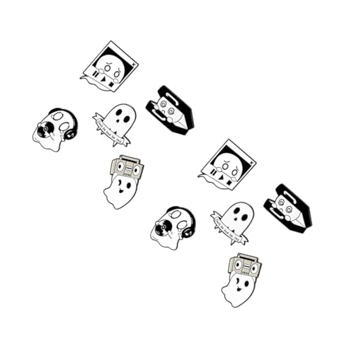 BESPORTBLE 2 Sätze Teiliges Niedlicher Cartoon Broschen Geistermodell Anstecknadel Kreative Brosche Für Kleidung Taschen Hüte Halloween Partys 5 Stücke * 2 von BESPORTBLE
