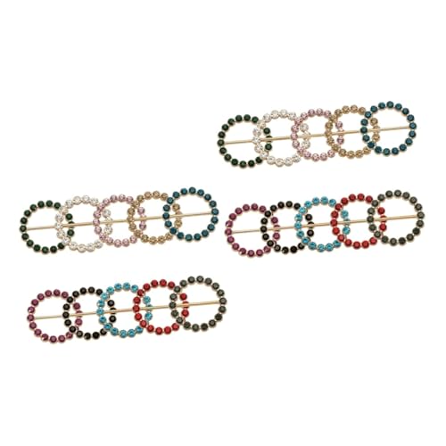 BESPORTBLE 2 Sätze Teiliges Schalklammern Dekorative Hemdclips Vielseitige Schal Clips Gemischte Farben Für Kleidung Schals Koffer Taschen Accessoires Für Frauen 10 Stück * 2 von BESPORTBLE