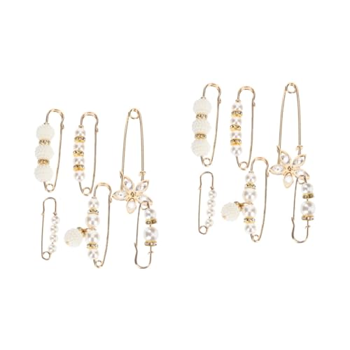 BESPORTBLE 2 Sätze Teiliges Sicherheitsnadeln Für Kleidung Abnehmbare Brosche Für Pullover Schals Kleider Verstellbare Für Jeansröcke Hochgradige Für Stilvolle Looks 6 Stück * 2 von BESPORTBLE