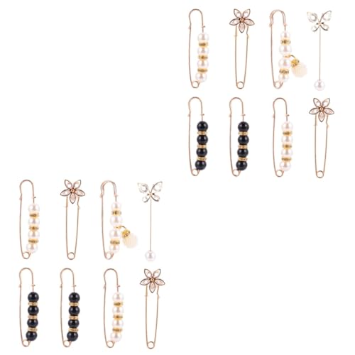 BESPORTBLE 2 Sätze Teiliges Verstellbare Broschen Für Damen Zur Taillenanpassung Dekorationsnadeln Für Kleider Röcke Praktische Accessoires Für Stilvolle Outfits 8 Stücke * 2 von BESPORTBLE