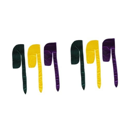 BESPORTBLE 2 Sätze Velour Durag Elastischer Kopftuch Turban Atmungsaktiv Für Damen Herren Für Täglichen Gebrauch Outdoor Aktivitäten 3 Stück * 2 von BESPORTBLE