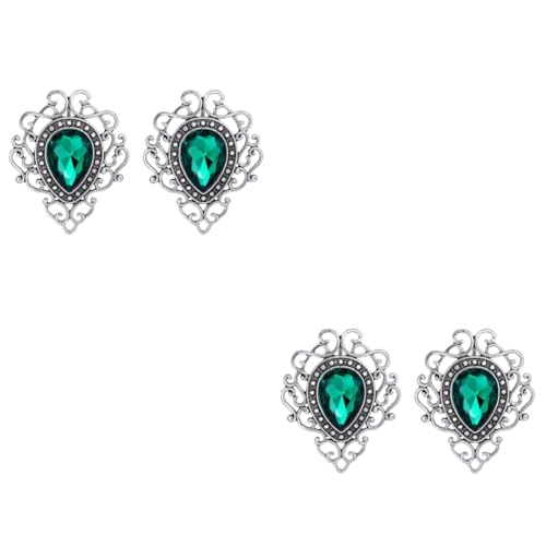 BESPORTBLE 2 Sätze Vintage Brosche Für Damen Anstecknadel Mit Grünem Schmuckstein Für Hochzeiten Business Events Perfektes Accessoire Für Kleidung Taschen Schals 2 Stück * 2 von BESPORTBLE