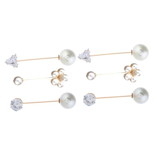 BESPORTBLE 2 Sätze Vintage Perlenbrosche Einfache Metall Silk Schal Broschen Für Damen Stilvolle Bekleidungsdekoration Für Kleider Taschen Schals Modischer Schmuck 2 Stücke * 2 von BESPORTBLE