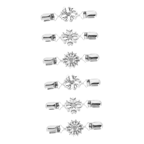 BESPORTBLE 2 Sätze Vintage Pullover Clips Stilvolle Schal Schnallen Für Cardigans Kleider Strapazierfähigem Material Für Verschiedene Bekleidungsstile 3 Stück * 2 von BESPORTBLE