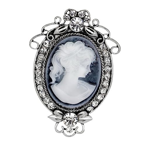 BESPORTBLE 2 Stck Delikate Vintage Brosche mit Strass Retro Harz Schmuck für Damen Eleganter Anstecker Antikstil Modisches Accessoire für Kleidung Jacken Taschen und Hüte von BESPORTBLE