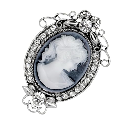 BESPORTBLE 2 Stck Vintage Brosche Damen Beauty Anstecknadel mit Strasssteinen Antike Legierung Schmuck für Pullover Kleid Mantel Schal und Hut Retro Stil Langlebig und Modisch von BESPORTBLE