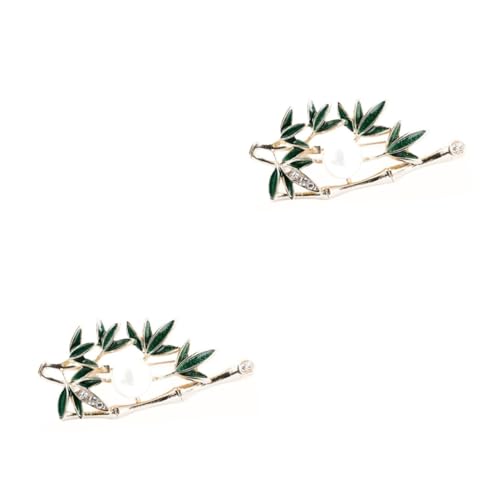 BESPORTBLE 2 Stck. Bambusform Brosche mit Kreative Anstecknadel für Schals Kleidung Accessoires Stilvolles Design für Frauen Dekorieren von Taschen von BESPORTBLE